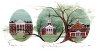 HOOD COLLEGE DAYS W/O... by  P. Buckley Moss  - Masterpiece Online