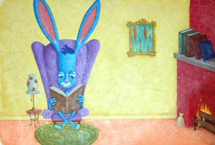 Rabbit At Home by  Keith Graves - Masterpiece Online