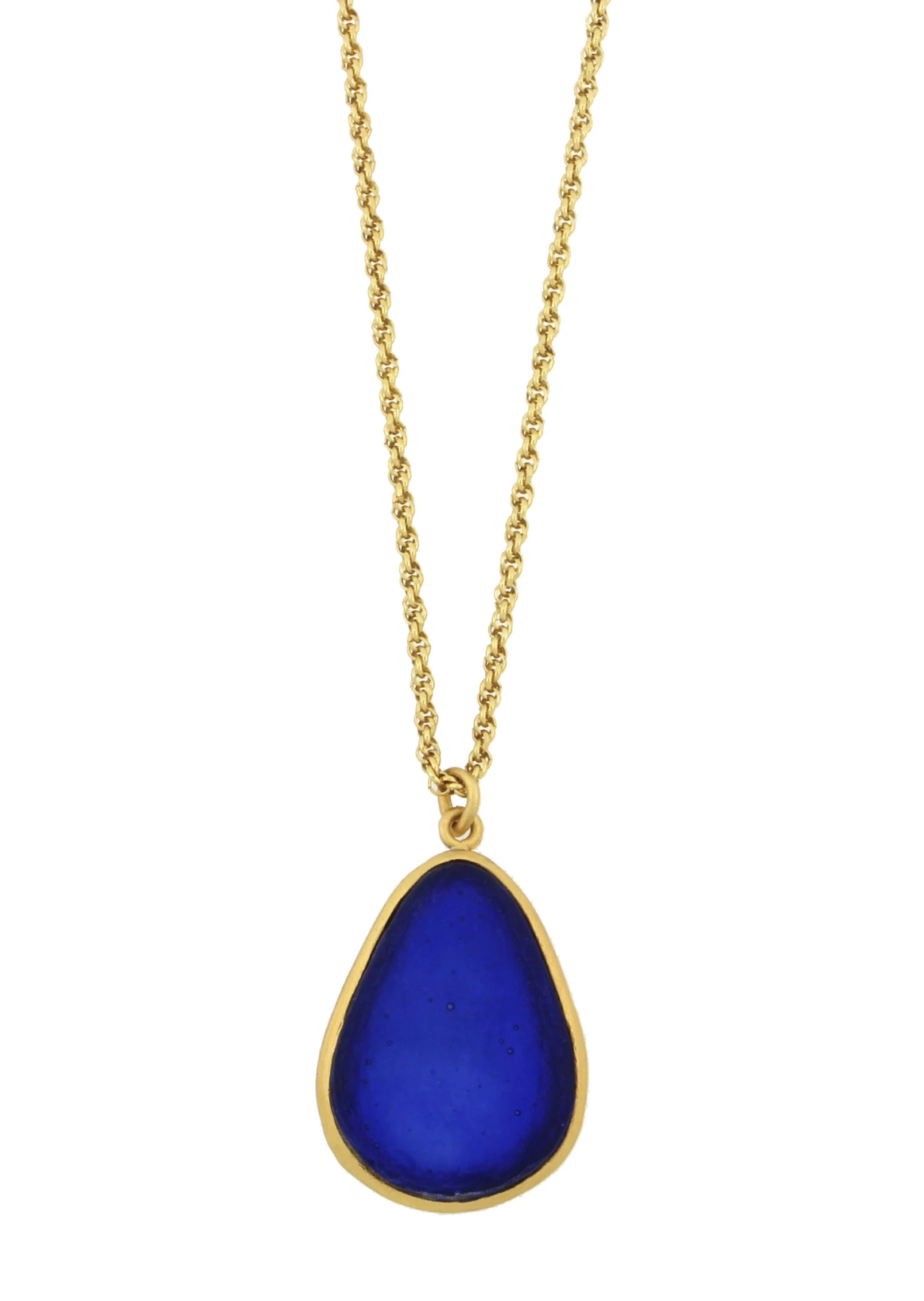 Image of Large Pear Shape Pendant in Cobalt by Michael Vincent Michaud
