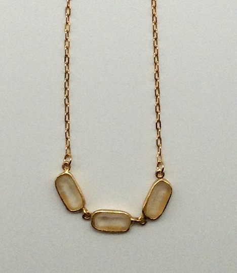 Image 1 for Small Rectangle Necklace 16 1/2 Small Rectangle Necklace 16 1/2
