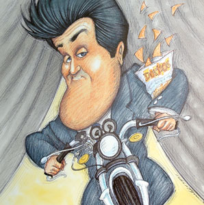 Jay Leno And Doritos by  Chris Robertson - Masterpiece Online