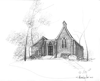ST. MARY'S WAYNESVILLE by  P. Buckley Moss  - Masterpiece Online