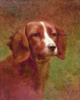 Portrait of a Dog by  John Henry Dolph - Masterpiece Online