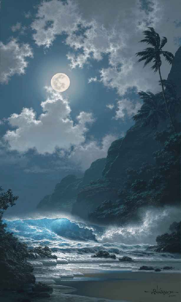 Midnight Rhapsady OE Giclee by Roy Tabora - Genesis Gallery Hawaii