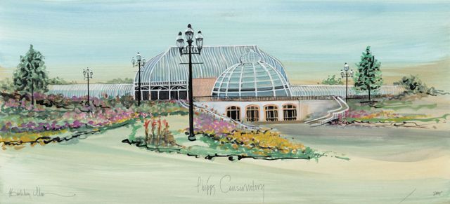 PHIPPS CONSERVATORY by  P. Buckley Moss  - Masterpiece Online