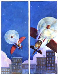 Flying At Night by  Kevin OMalley - Masterpiece Online