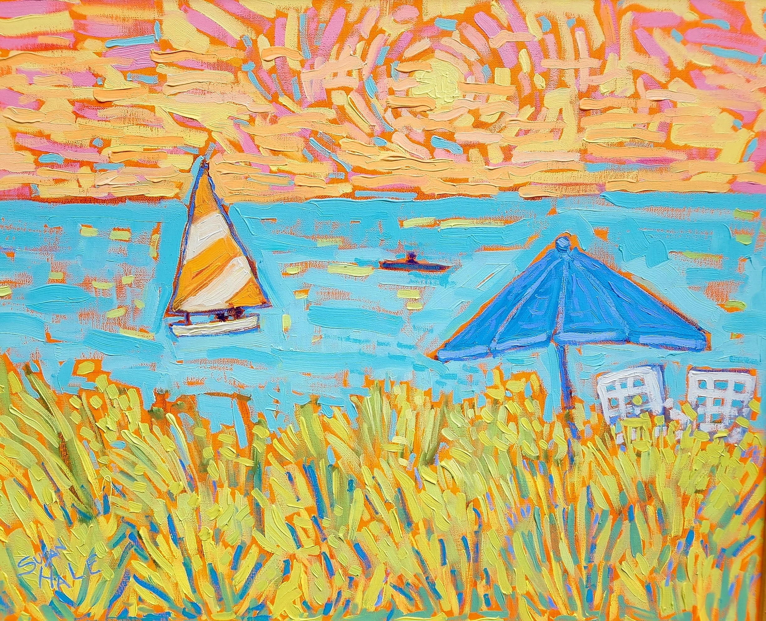 Image of Sunny Day on Lily Bay by Susan Hale