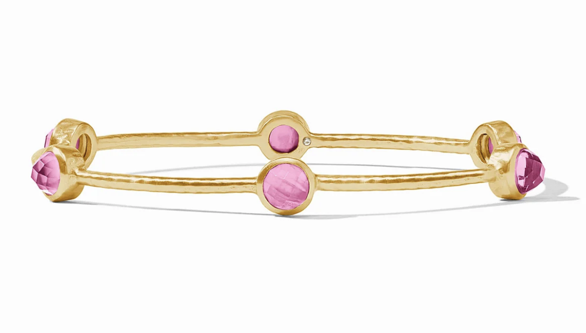Image of Iridescent Tourmaline Pink Milano Luxe Bangle - Medium by Julie Vos