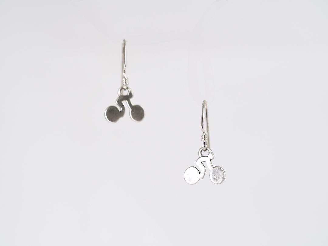Image of Silver Biking Earrings by Barbara Rand
