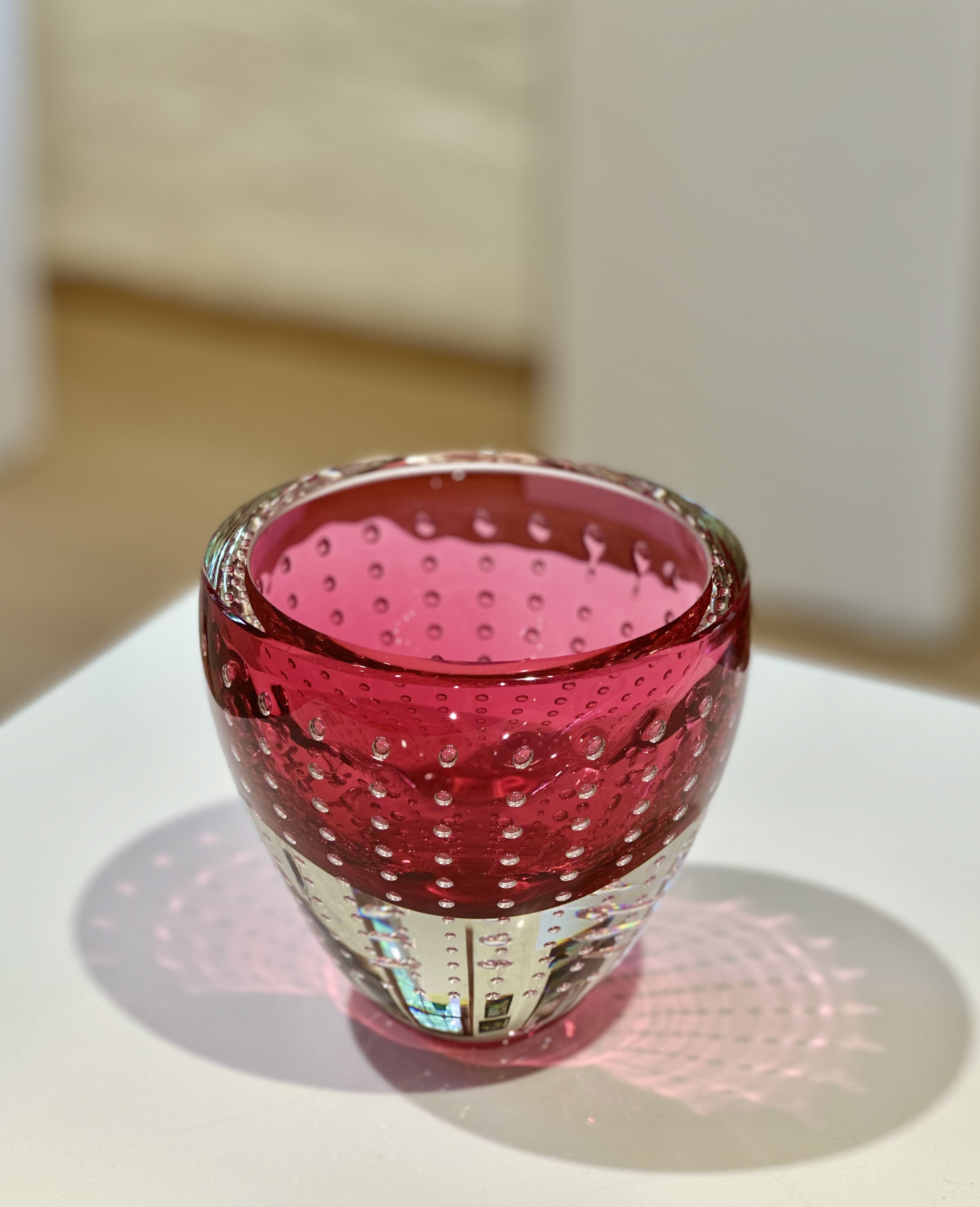 Image of Sweet Cherry Bubble Vase by Leon Applebaum