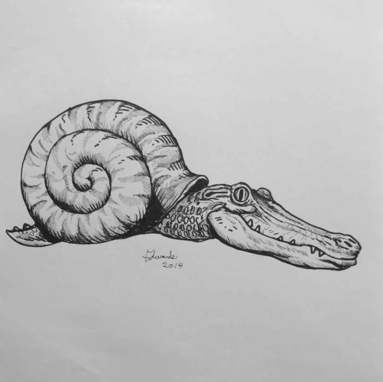 Snailagator by  Wallace Edwards - Masterpiece Online