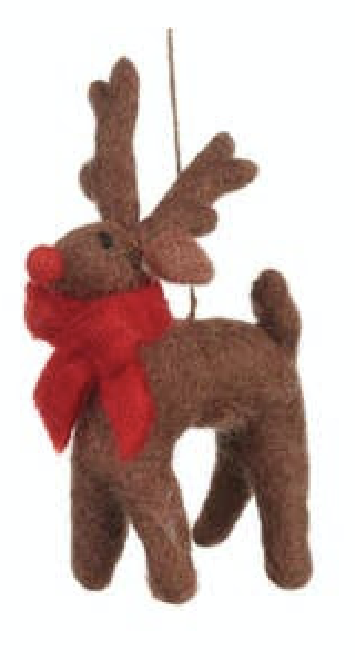 Rudolph - Handmade Felt Ornament