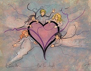 OUR FIVE ANGELS by  P. Buckley Moss  - Masterpiece Online