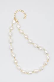 Gold Filled Chunky Freshwater Pearl Necklace 18
