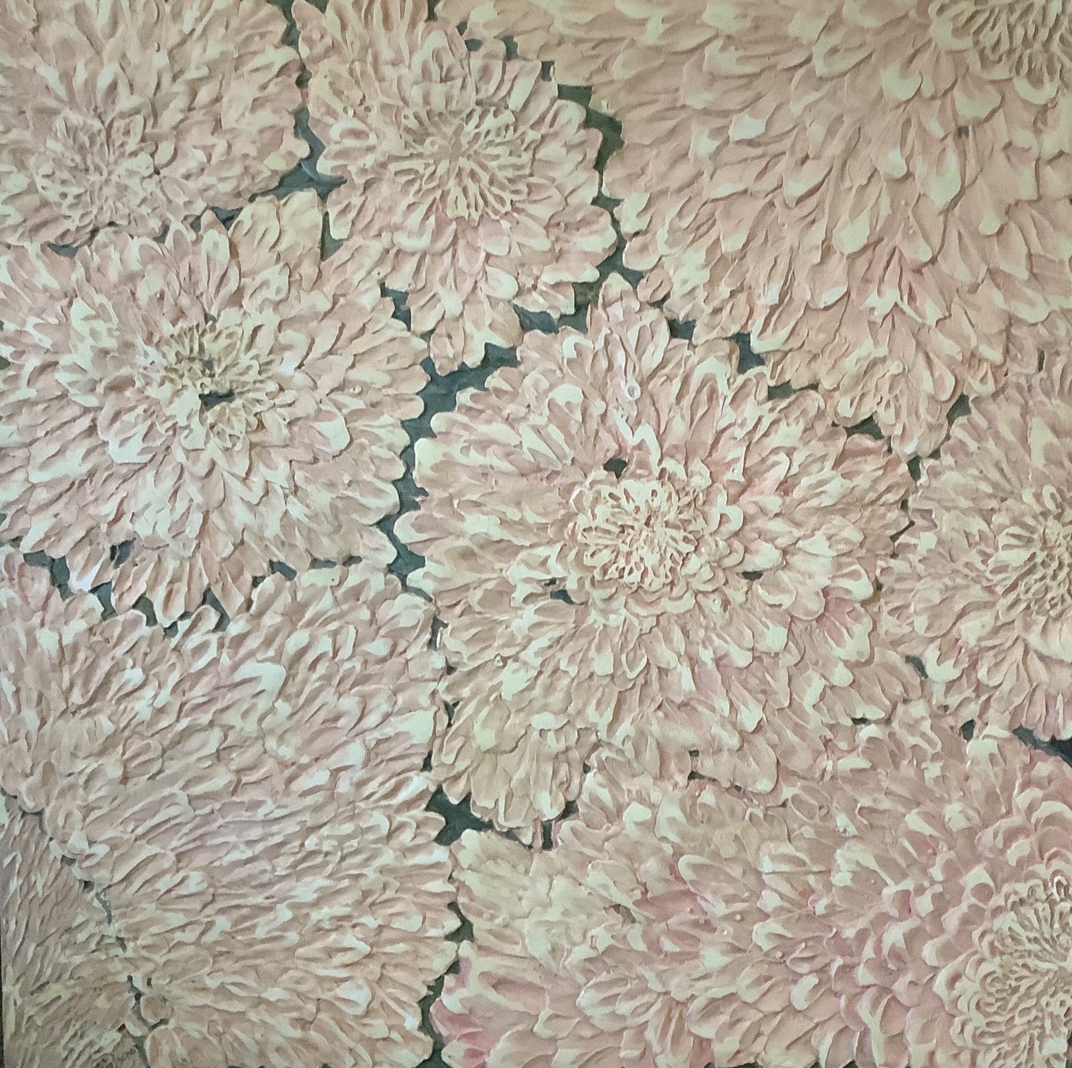 Image of Pink Zinnias by Nan Helscher