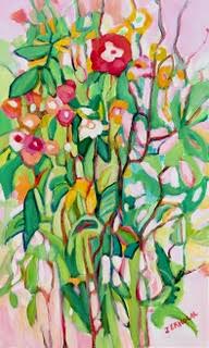 Image of Wild Garden 2 Indoor/Outdoor Painting by Judi Ekholm