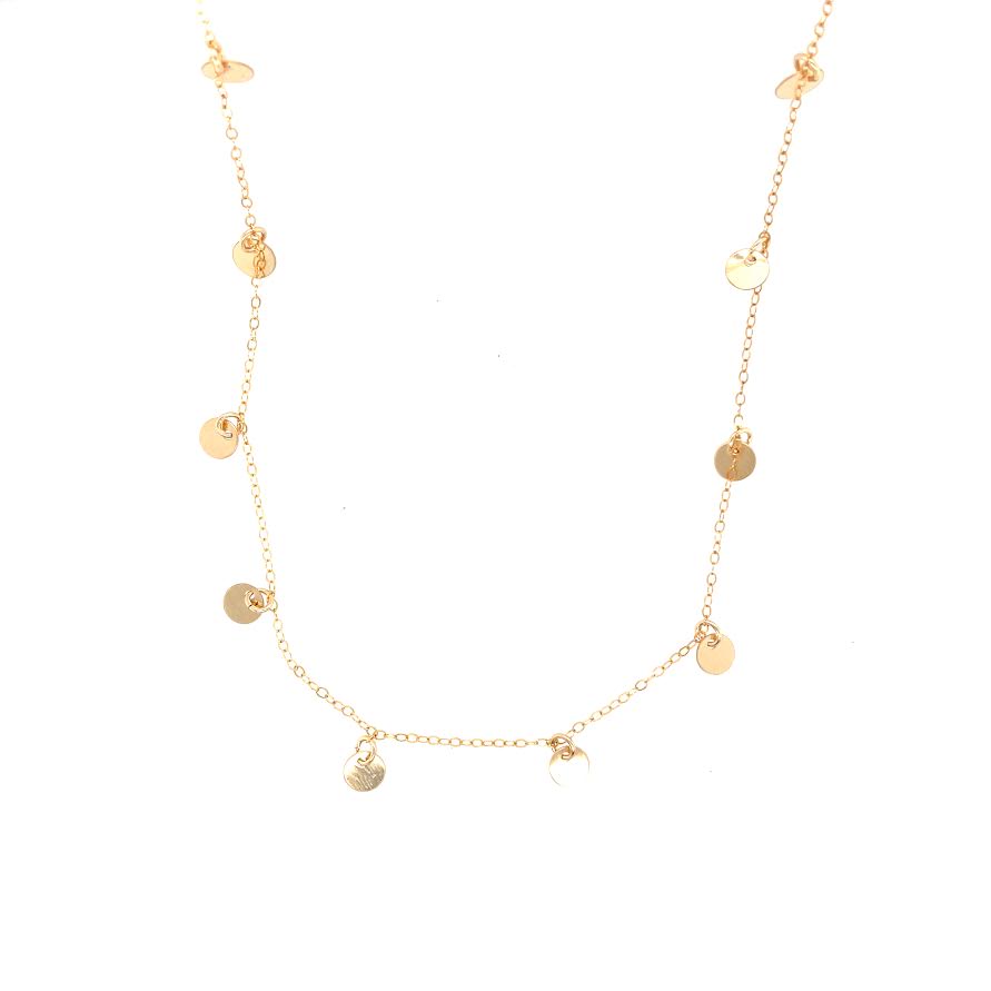 Image of 10-Coin Necklace - 14k Gold Fill by  