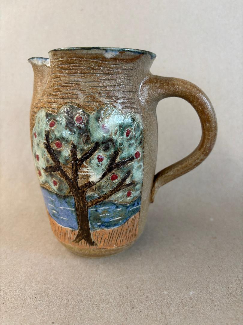 Image of Apple Tree by the Lake Pitcher by Jeanne Svien Aurelius