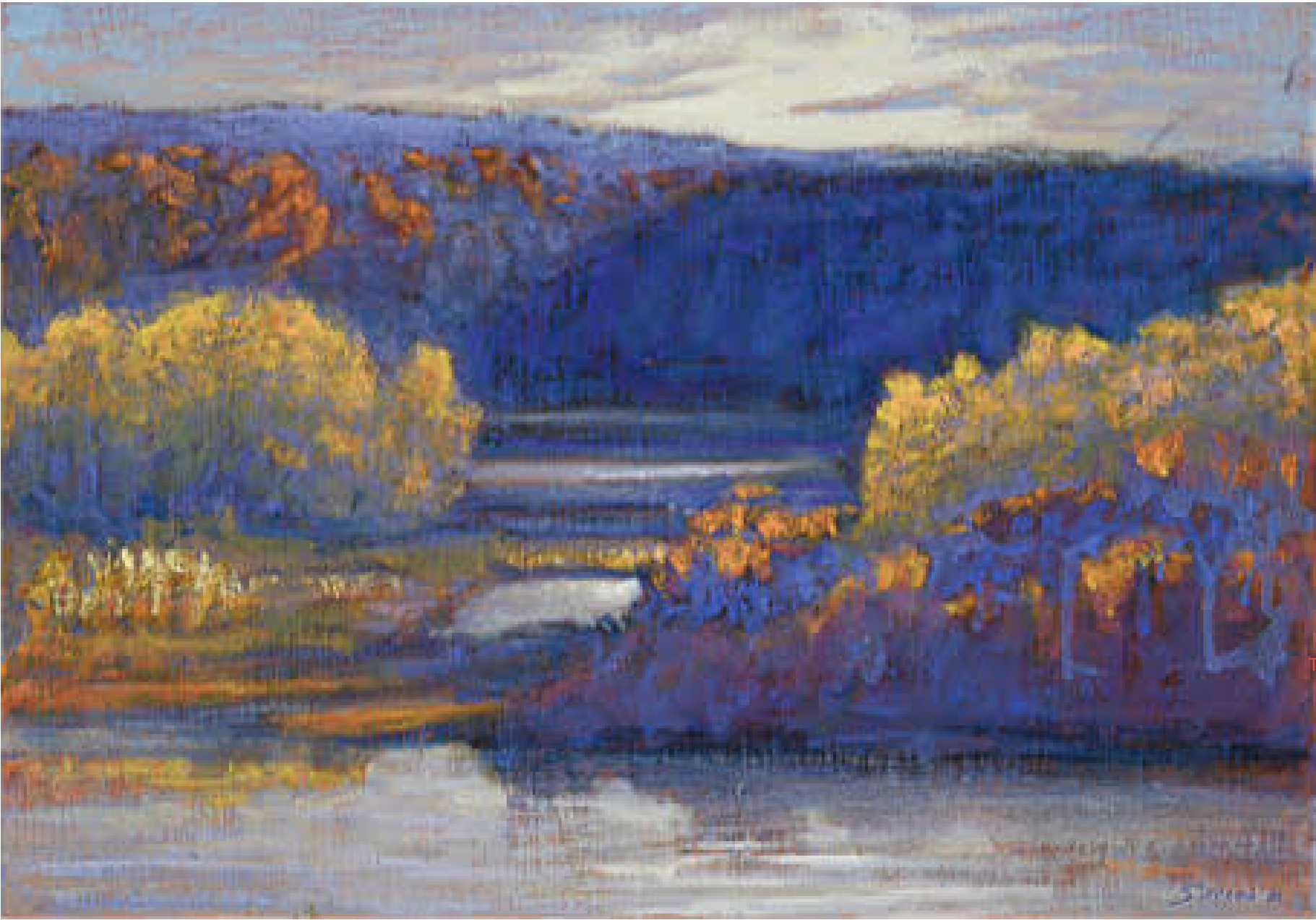 Autumn Eve on the River