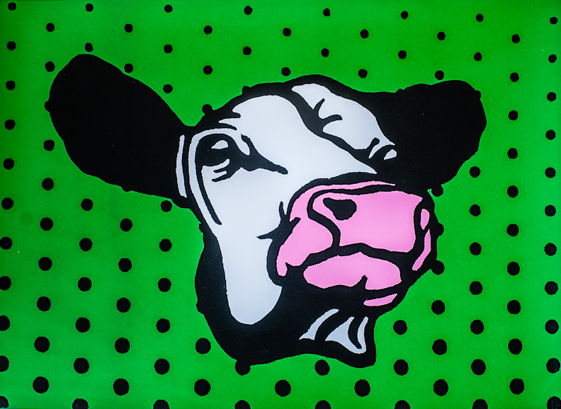 Cow on Green by  Cameron Schaefer - Masterpiece Online