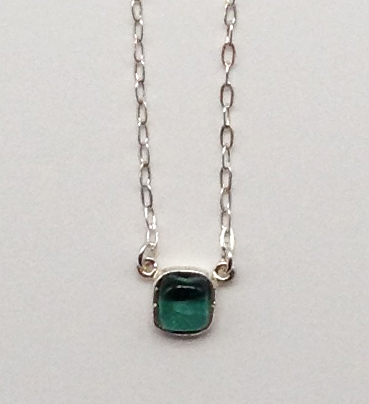 Image 1 for Silver Iridescent Square Pendant 16 Silver Iridescent Square Pendant 16