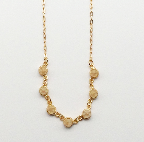 Image 1 for Crystal Small Rounds Necklace 17 Crystal Small Rounds Necklace 17