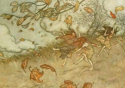 Fallen Leaf by  Arthur Rackham - Masterpiece Online