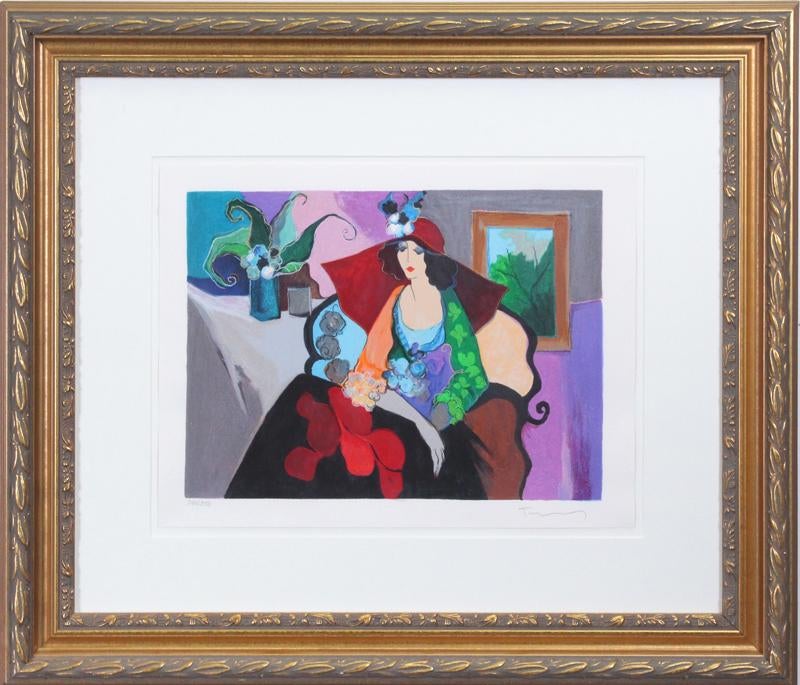 Diane Remembers (aka Red Hat) by Itzchak Tarkay - Leviton Fine Art