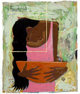 Woman With Black Hair... by  Joe Cepeda - Masterpiece Online