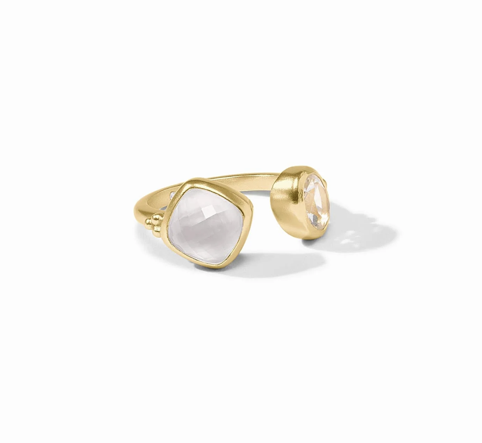Image of Iridescent Clear Crystal Kaleidoscope Ring by Julie Vos