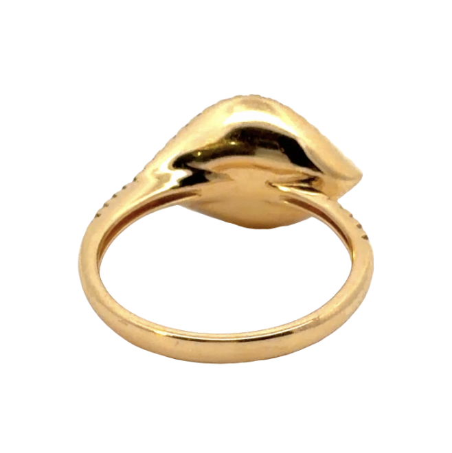 Image 3 for 18 Karat Diamond Lily Ring