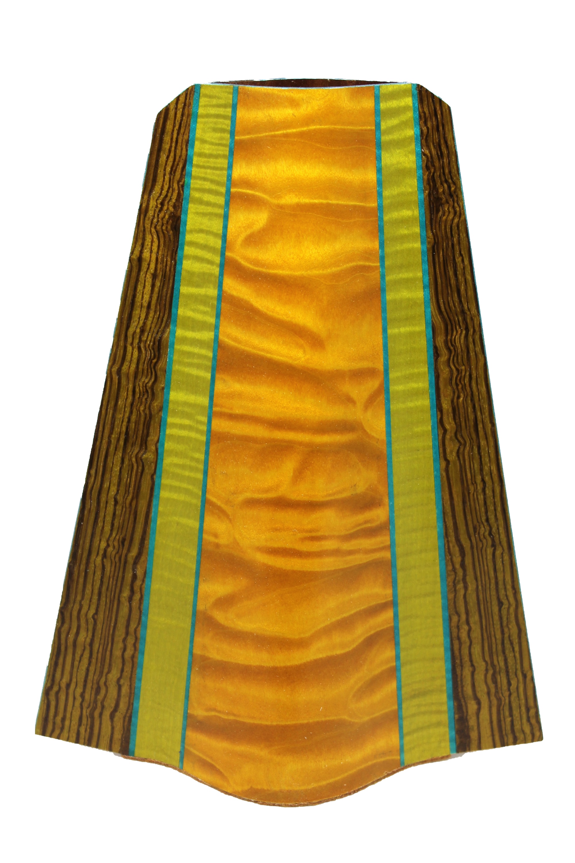 Image of Zebrawood, Sycamore & Makore Vessel by Rod Townsend