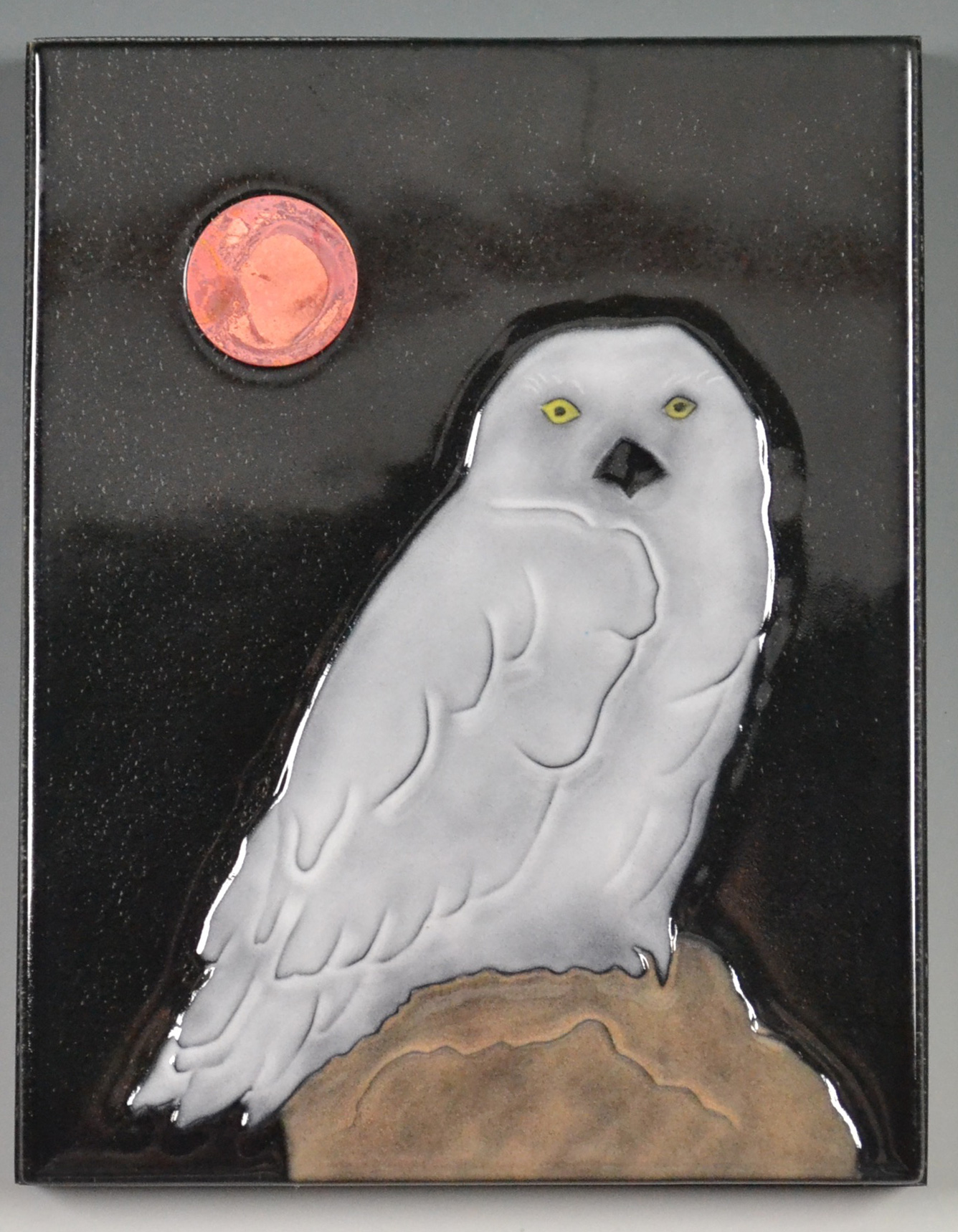 Image of Red Moon & Owl by Kathleen Eggert