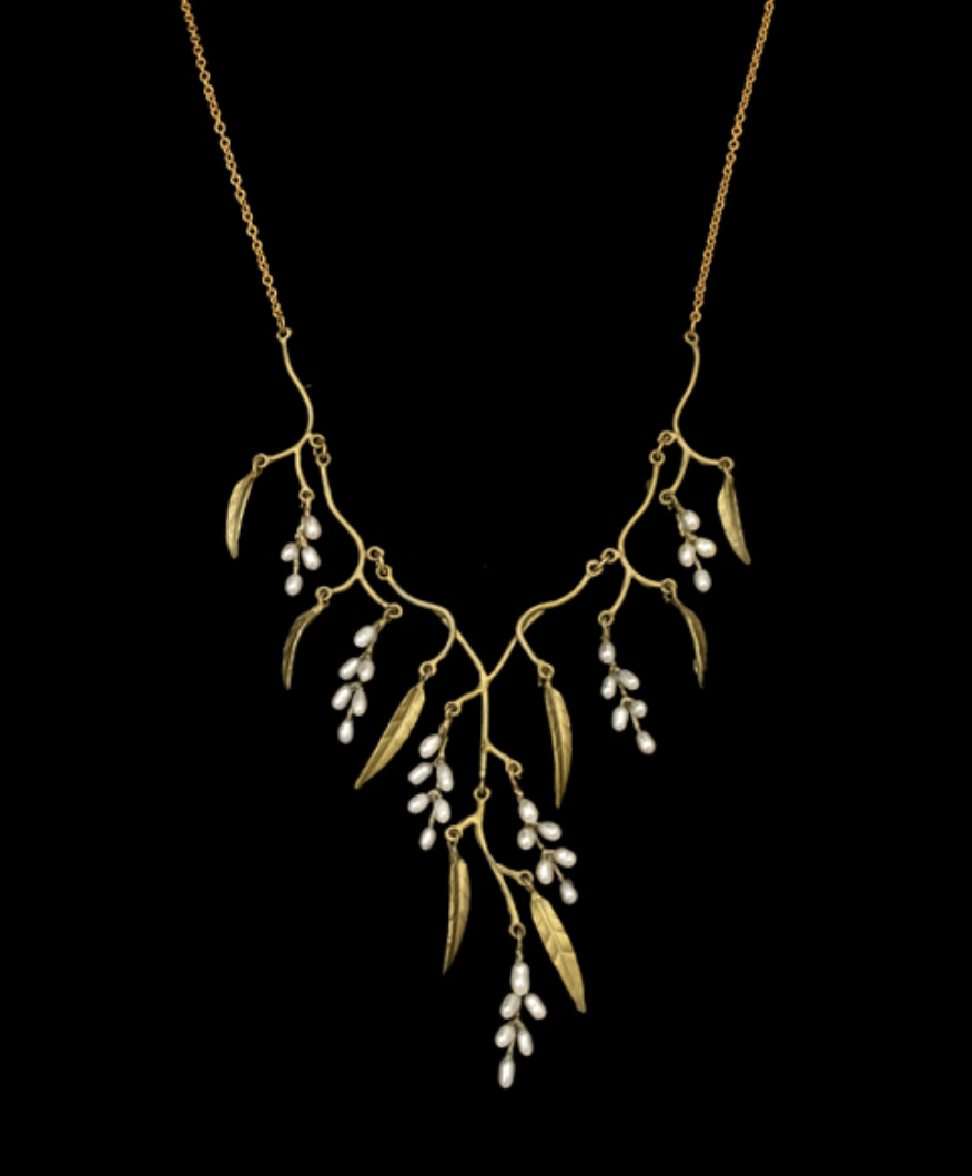Image of Weeping Willow Statement Necklace by Michael Michaud