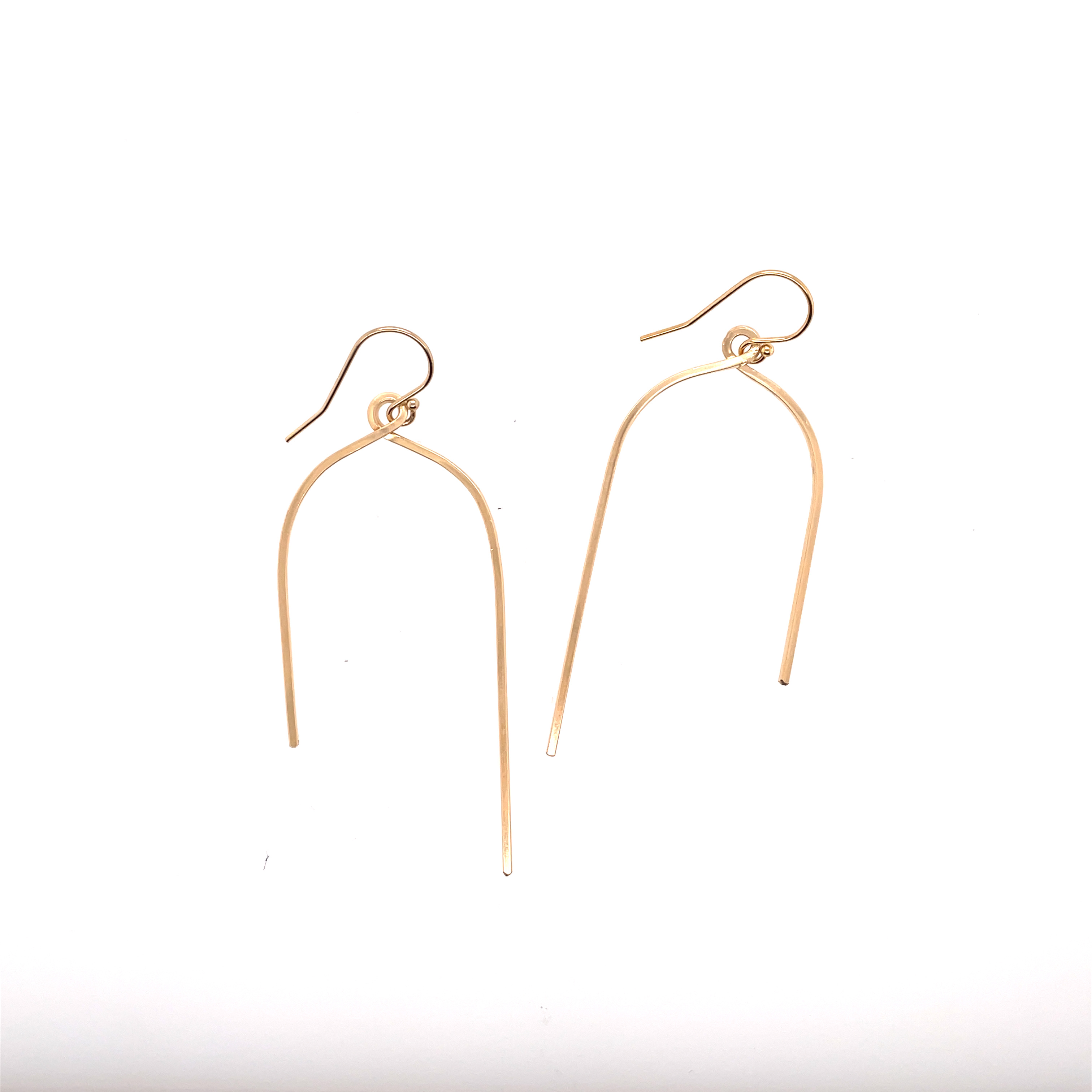Arch Asymmetrical Bar Earrings - 14k Gold Fill - Trunk Show