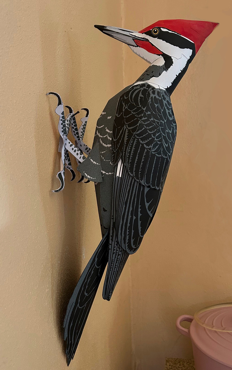 Image of Pileated Woodpecker Sculpture by John S. Miller