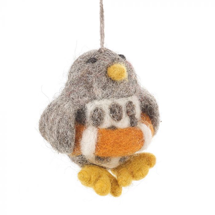 Perry the Penguin - Handmade Felt Ornament