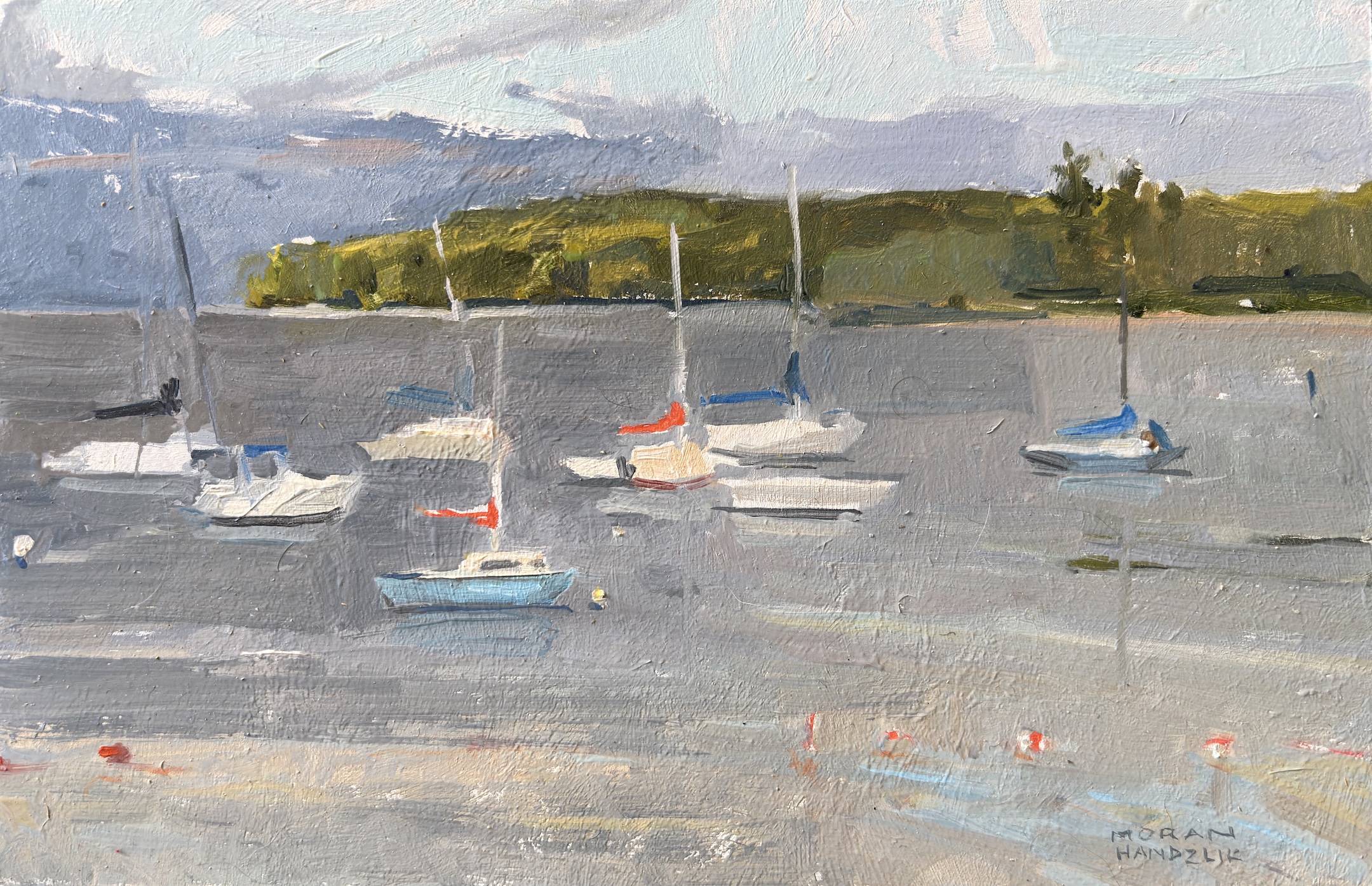 Image of Fish Creek Boats Sketch by Bethann Moran-Handzlik
