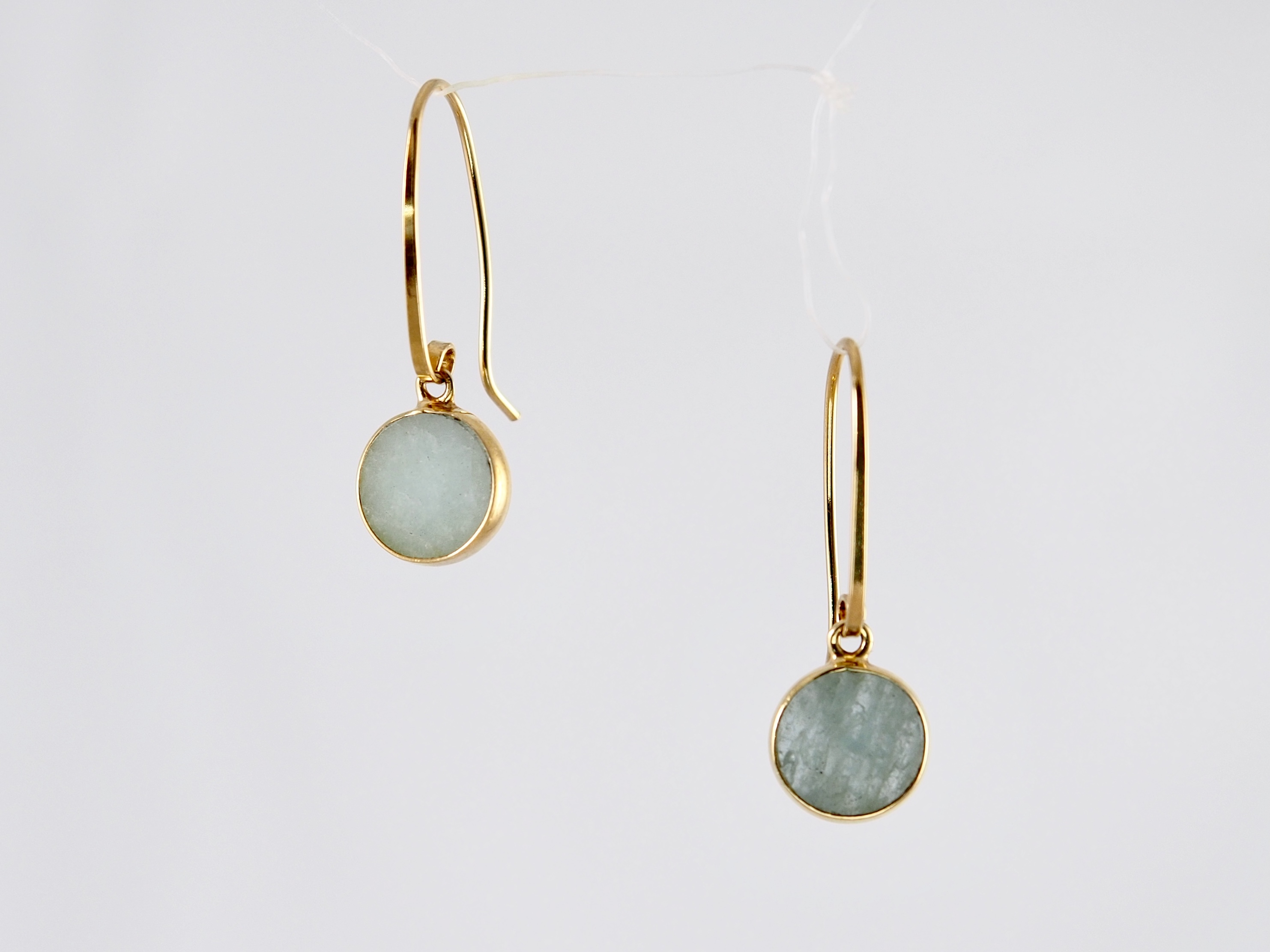 Gold Plated Silver and Aquamarine