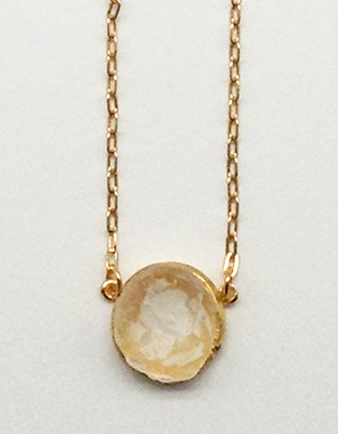 Image 1 for Crystal Round Pendant Necklace 16 Crystal Round Pendant Necklace 16