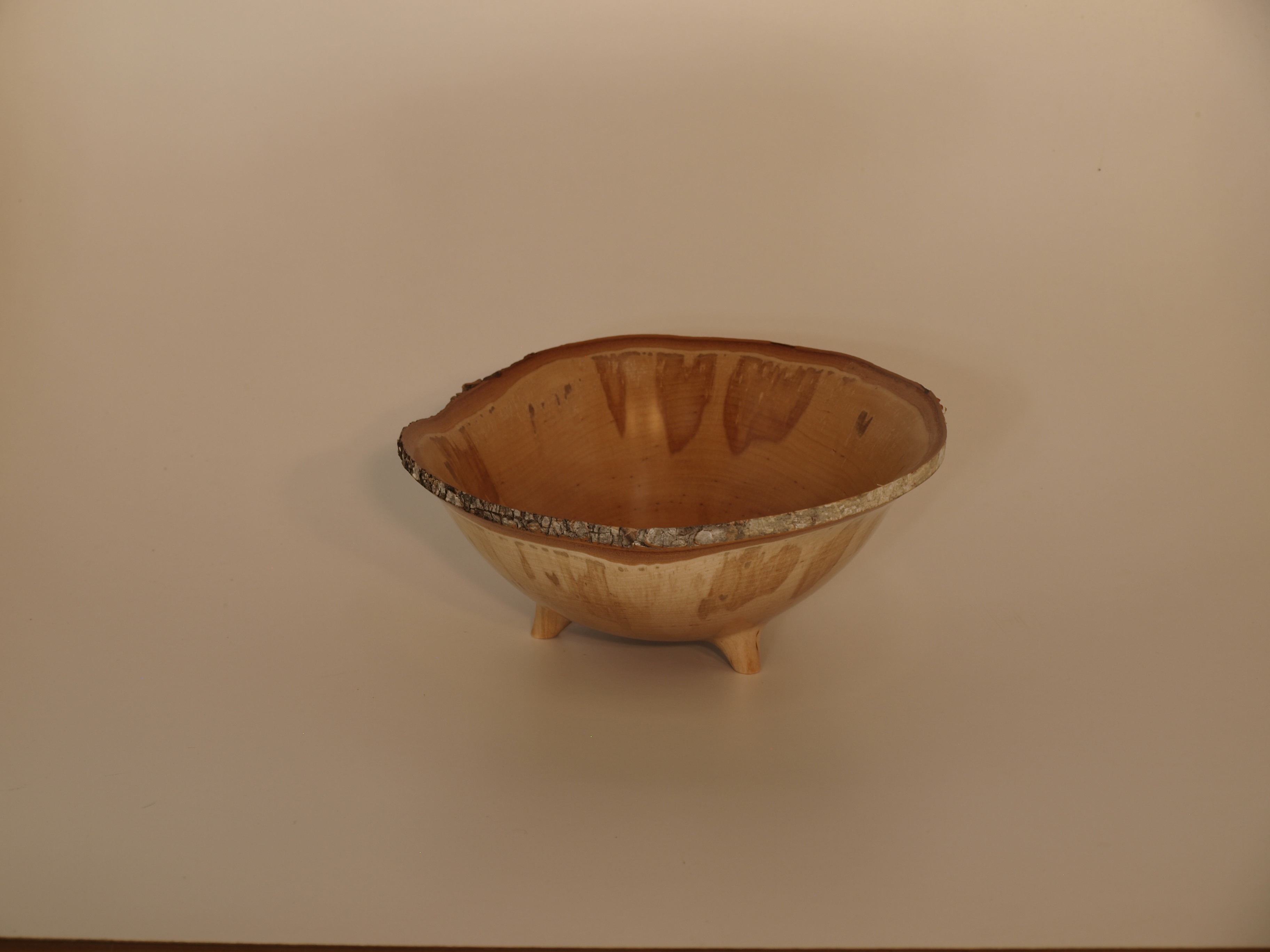 Image of Natural Edge 3-Footed Bowl by Norm Wiedemeier