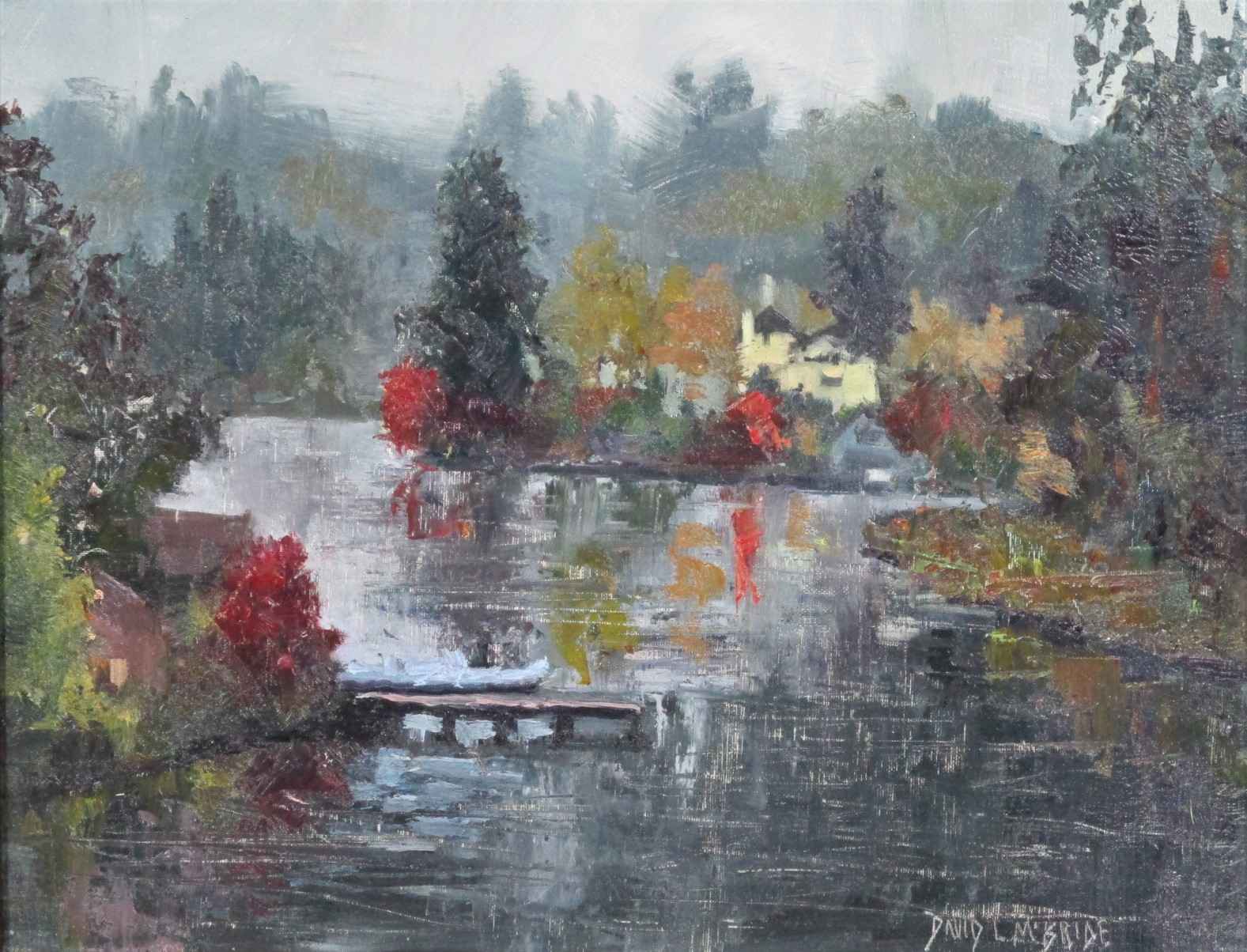 Lake Oswego Rain by  David McBride - Masterpiece Online