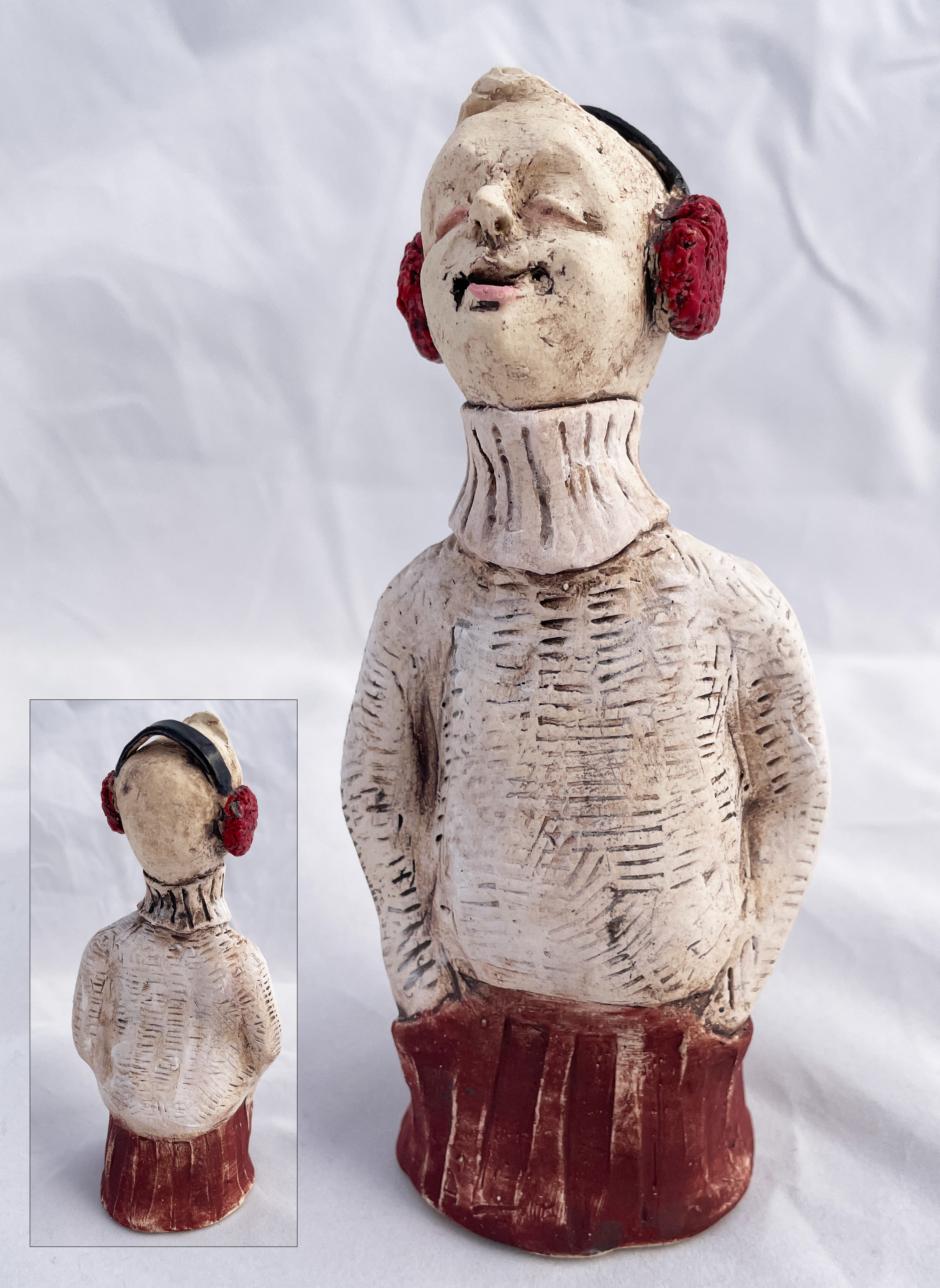 Image of Caroler w/Earmuffs by Cathy Engberg