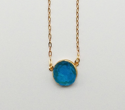 Image 1 for Crystal Round Pendant Necklace 16 Crystal Round Pendant Necklace 16