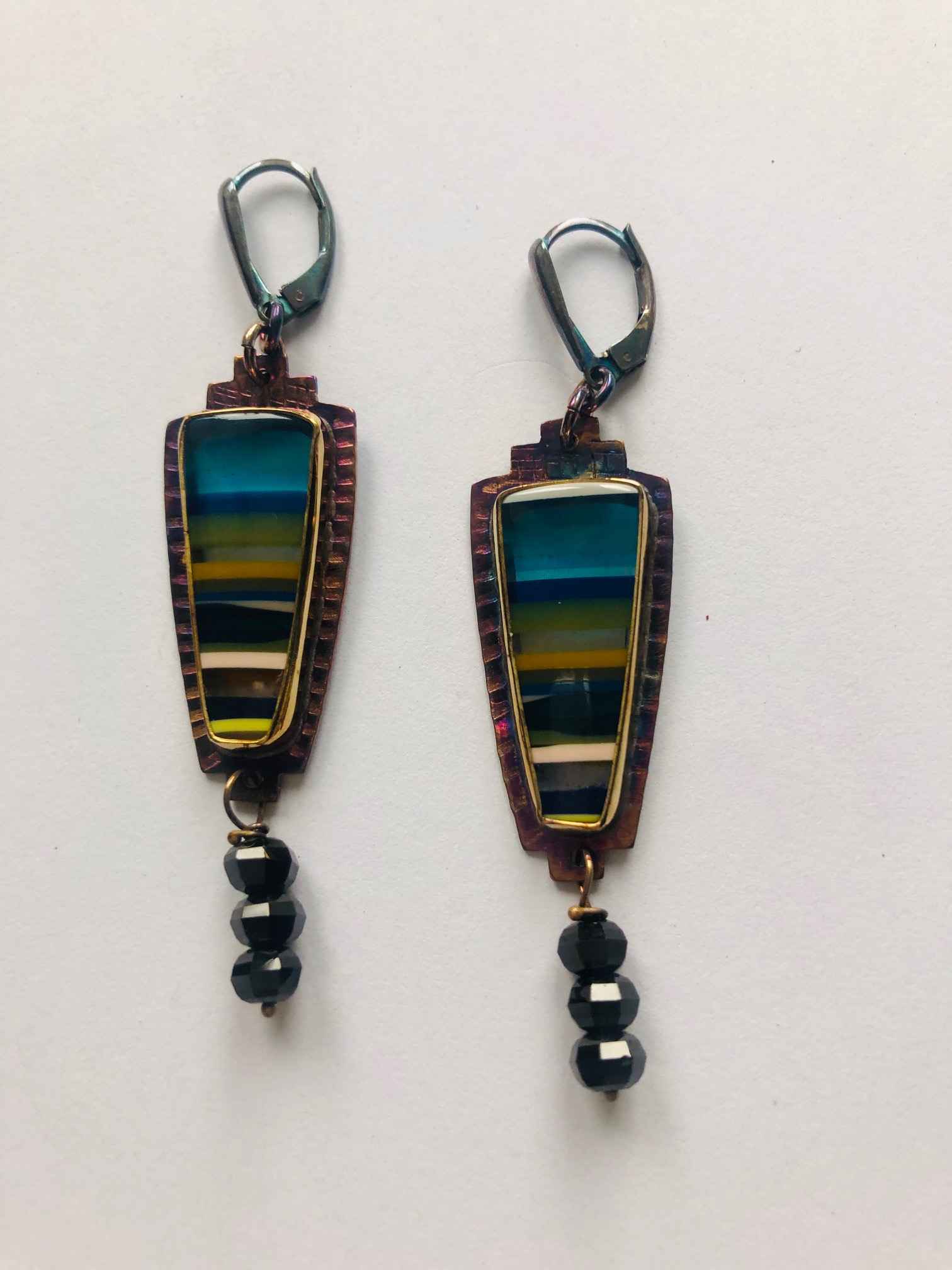 Image 1 for Sterling and Surfite Earrings Sterling and Surfite Earrings