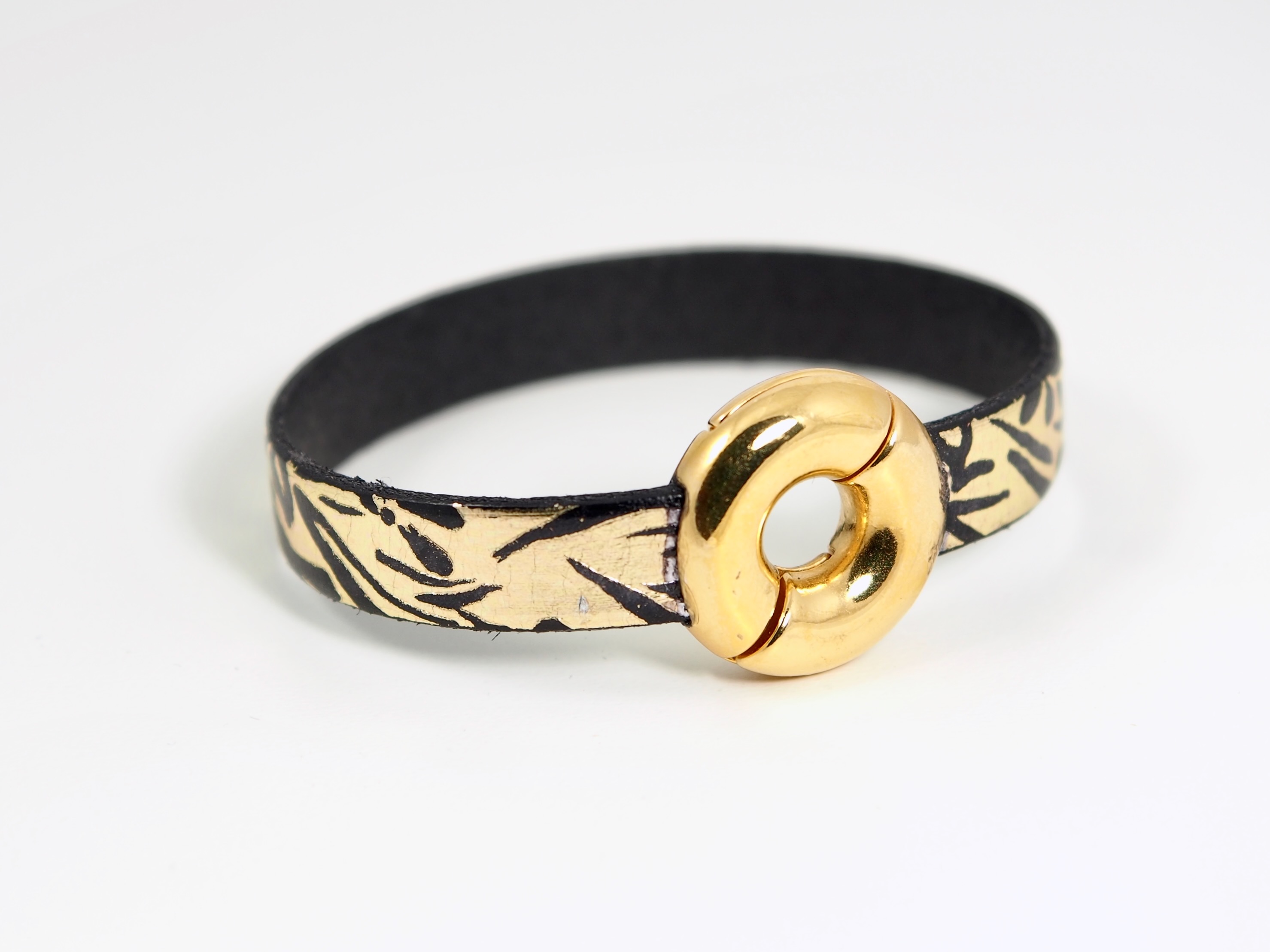 Image of Gold and Black Bracelet by Barbara Rand