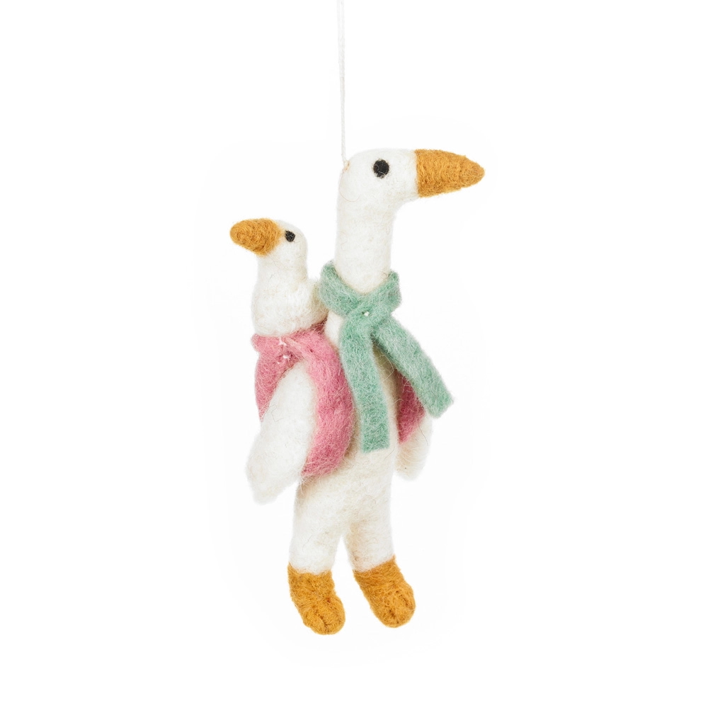 Image of Mother Goose - Handmade Felt Ornament by  Felt So Good