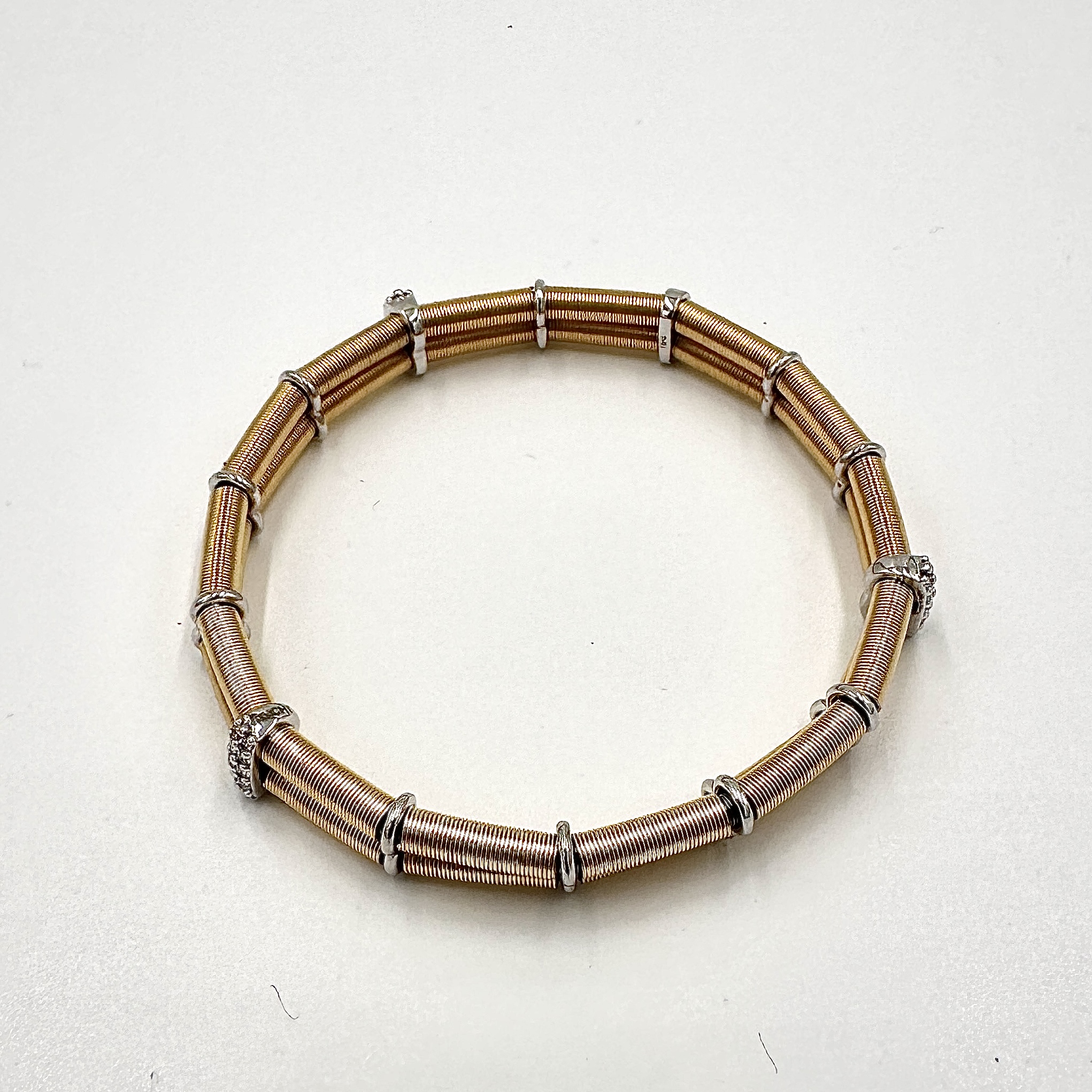 Image of 18 Karat Yellow Gold and Diamond Bracelet by Marcia McDonough