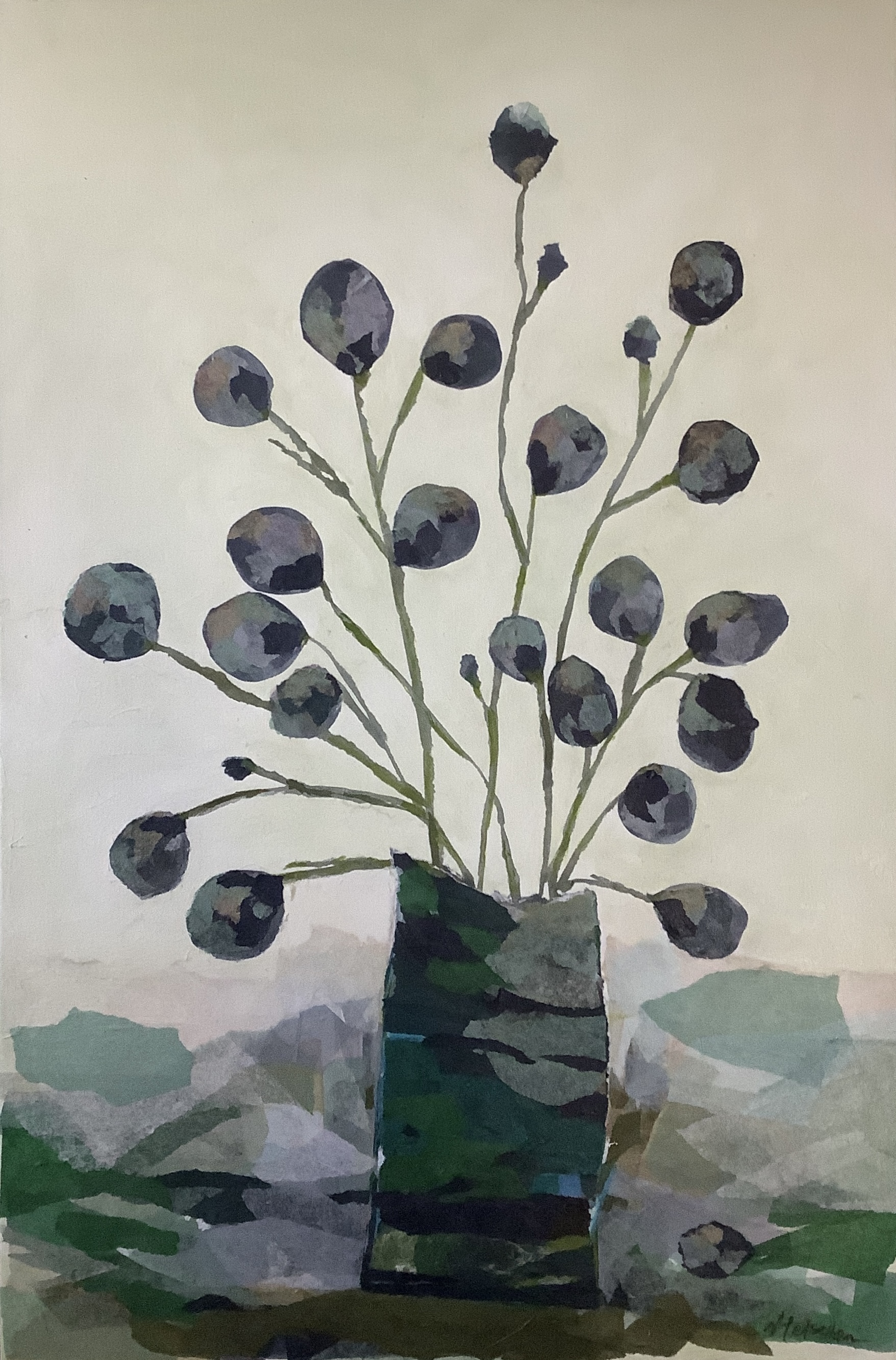 Image of Plum on Branches by Nan Helscher