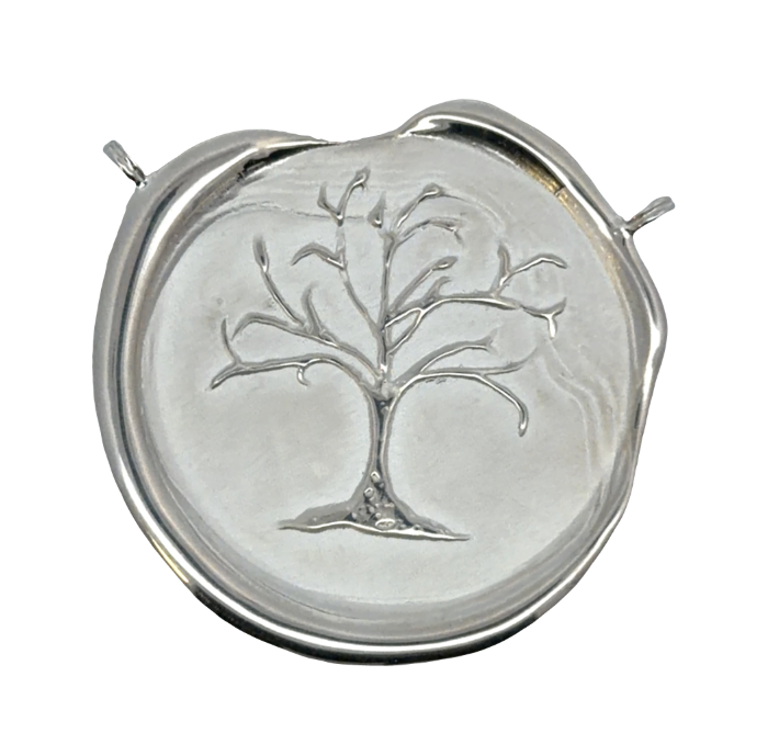 Image of Large 925 Sterling Silver Hand Cast Tree Centerpiece by Marcia McDonough